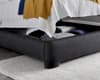 Medburn Slate Grey Fabric Ottoman Storage Bed Frame - 4ft6 Double