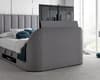 Medburn Light Grey Fabric Ottoman Electric Media TV Bed