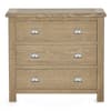 Memphis Limed Oak 3 Drawer Chest of Drawers