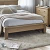 Memphis Limed Oak Wooden Bed