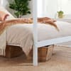 Mercia White Wooden Poster Bed Frame