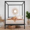 Mercia Black Wooden Poster Bed Frame