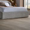 Milan Grey Fabric Winged Bed