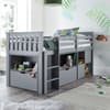 Milo Grey Wooden Mid Sleeper Kids Bed