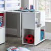 Milo White Mid Sleeper Bed with Theo Mattress Included