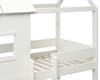 Mini White Wooden Playhouse Kids Bed