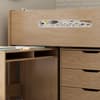 Miranda Oak Storage Wooden Mid-Sleeper with Desk