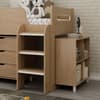 Miranda Oak Storage Wooden Mid-Sleeper with Desk