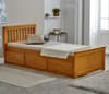 Mission Honey Pine Wooden Storage Bed