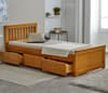 Mission Honey Pine Wooden Storage Bed