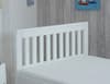 Mission White Wooden Storage Bed Frame - 4ft Small Double