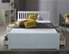 Mission White Wooden Storage Bed