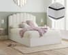 Monaco White Ottoman Bed with SleepSoul Bliss Mattress Included