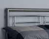 Montana Chrome and Nickel Metal Bed Frame - 4ft6 Double