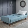 Monza Blue Fabric 3 Seater Sofa Bed