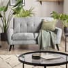 Monza Dove Grey Fabric 2 Seater Sofa