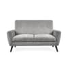 Monza Dove Grey Fabric 2 Seater Sofa