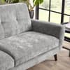 Monza Dove Grey Fabric 3 Seater Sofa