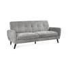 Monza Dove Grey Fabric 3 Seater Sofa