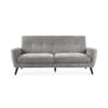 Monza Dove Grey Fabric 3 Seater Sofa
