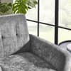 Monza Dove Grey Fabric Armchair