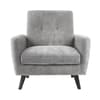 Monza Dove Grey Fabric Armchair