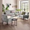 Monza Dove Grey Fabric 2 Seater Sofa