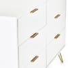 Murano White 6 Drawer Chest