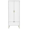 Murano White 2 Door Combination Wardrobe