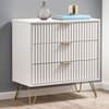 Murano White 3 Drawer Chest