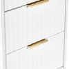 Murano White 5 Drawer Tall Chest