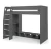 Nebula Anthracite Wooden Gaming High Sleeper Bed 