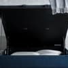 Newton Blue Velvet Ottoman Bed