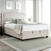 Newton Stone Grey Fabric Ottoman Bed