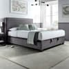 Newton Dark Grey Velvet Ottoman Bed