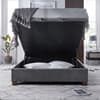 Newton Dark Grey Velvet Ottoman Bed