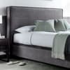 Newton Dark Grey Velvet Ottoman Bed