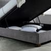 Newton Dark Grey Velvet Ottoman Bed