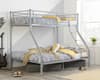 Nexus Silver Finish Metal Triple Sleeper Bunk Bed