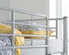 Nexus Silver Finish Metal Triple Sleeper Bunk Bed