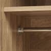Noah Oak 2 Door 1 Drawer Rattan Wardrobe
