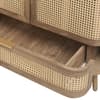 Noah Oak 2 Door 1 Drawer Rattan Wardrobe