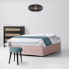 Pink Velvet Divan Bed