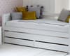 Nordic White Day Bed with Guest Bed and Storage Drawers