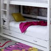Nordic Groove White Wooden Bunk Bed with Guest Bed