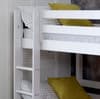 Nordic Groove White Wooden Bunk Bed with Storage Drawers