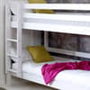 Nordic Slatted White Wooden Bunk Bed