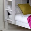 Nordic Slatted White Wooden Bunk Bed