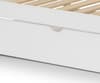 Nova White Trundle Guest Bed or Underbed Storage Drawer Frame - 3ft Single