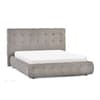 Odette Light Taupe Fabric Hotel Bed